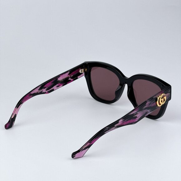 Gucci GG1550SK 004 BRAND NEW Sunglasses Black Red Women Square main image 10